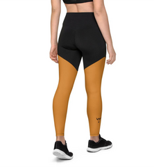 Women Fitness Activewear Bronze UI Sports Leggings