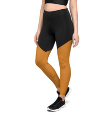 Women Fitness Activewear Bronze UI Sports Leggings