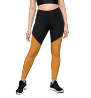 Women Fitness Activewear Bronze UI Sports Leggings