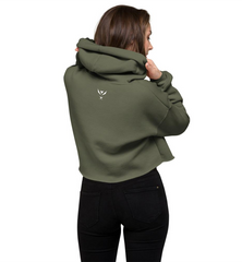 Women Fitness Activewear UI Crop Hoodie